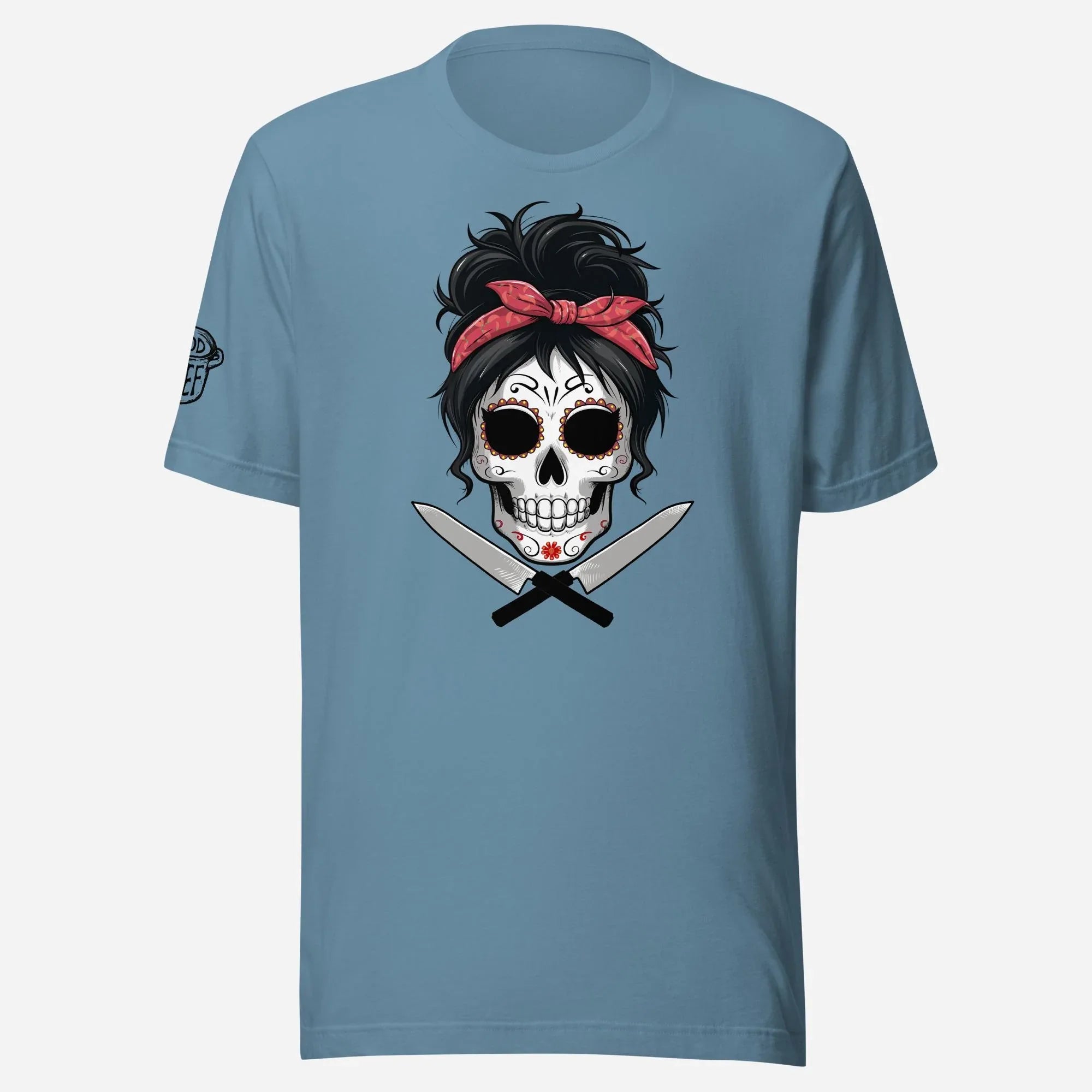 Sugar Skull Chick Chef Unisex Tee - Odd Chef