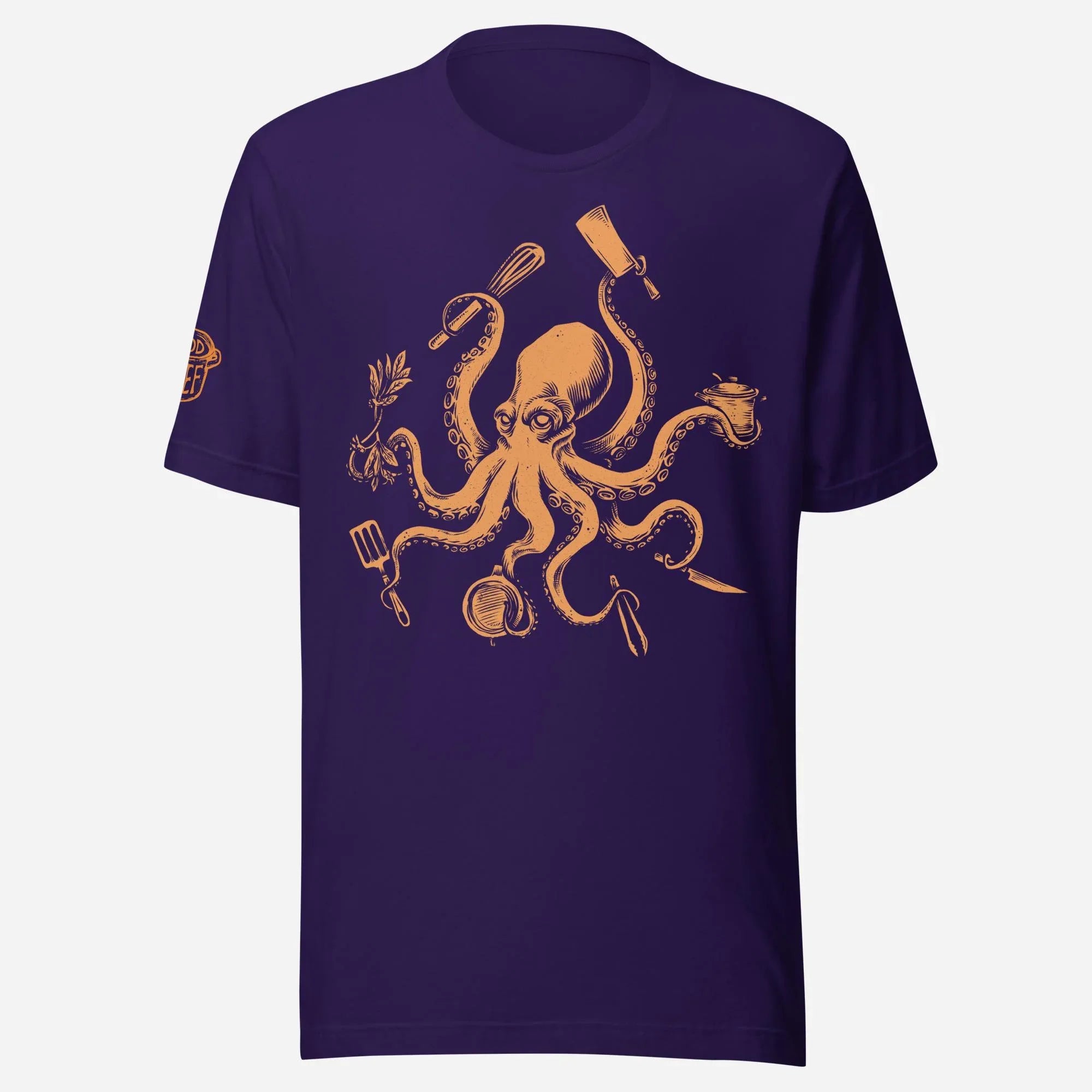 Chef Octopus Orange Unisex Tee - Odd Chef