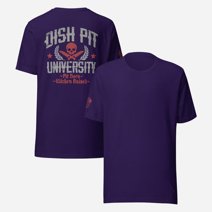 BACK PRINT Dish Pit University Unisex Tee