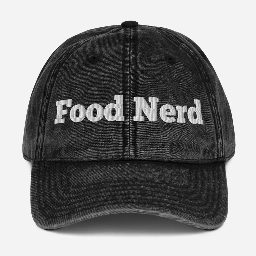 Food Nerd Vintage Cotton Twill Hat [Embroidered] - Odd Chef