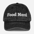 Food Nerd Vintage Cotton Twill Hat [Embroidered] - Odd Chef