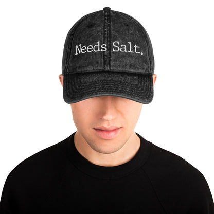 Needs Salt Vintage Cotton Twill Cap