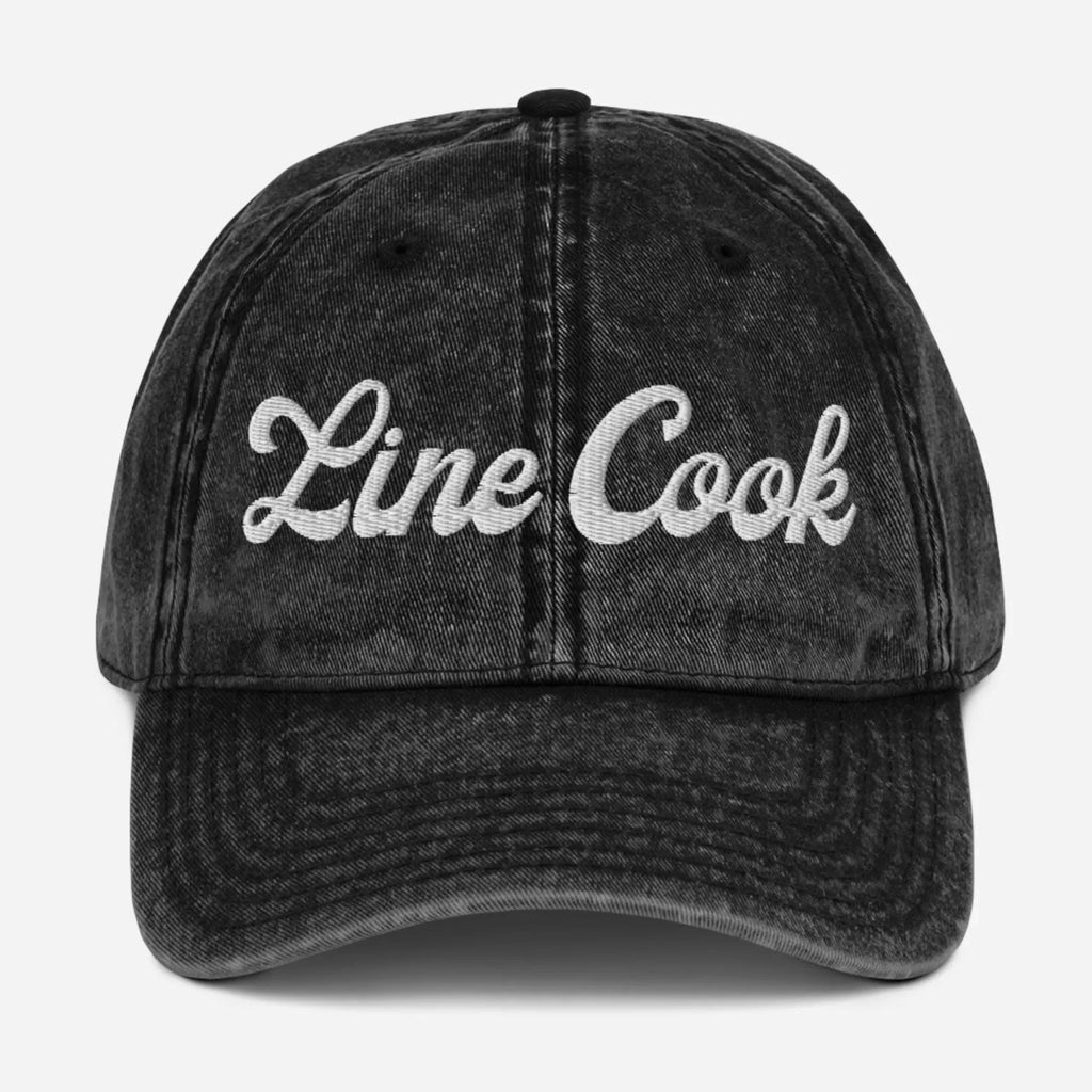 Line Cook Vintage Cotton Twill Hat [Embroidered] - Odd Chef