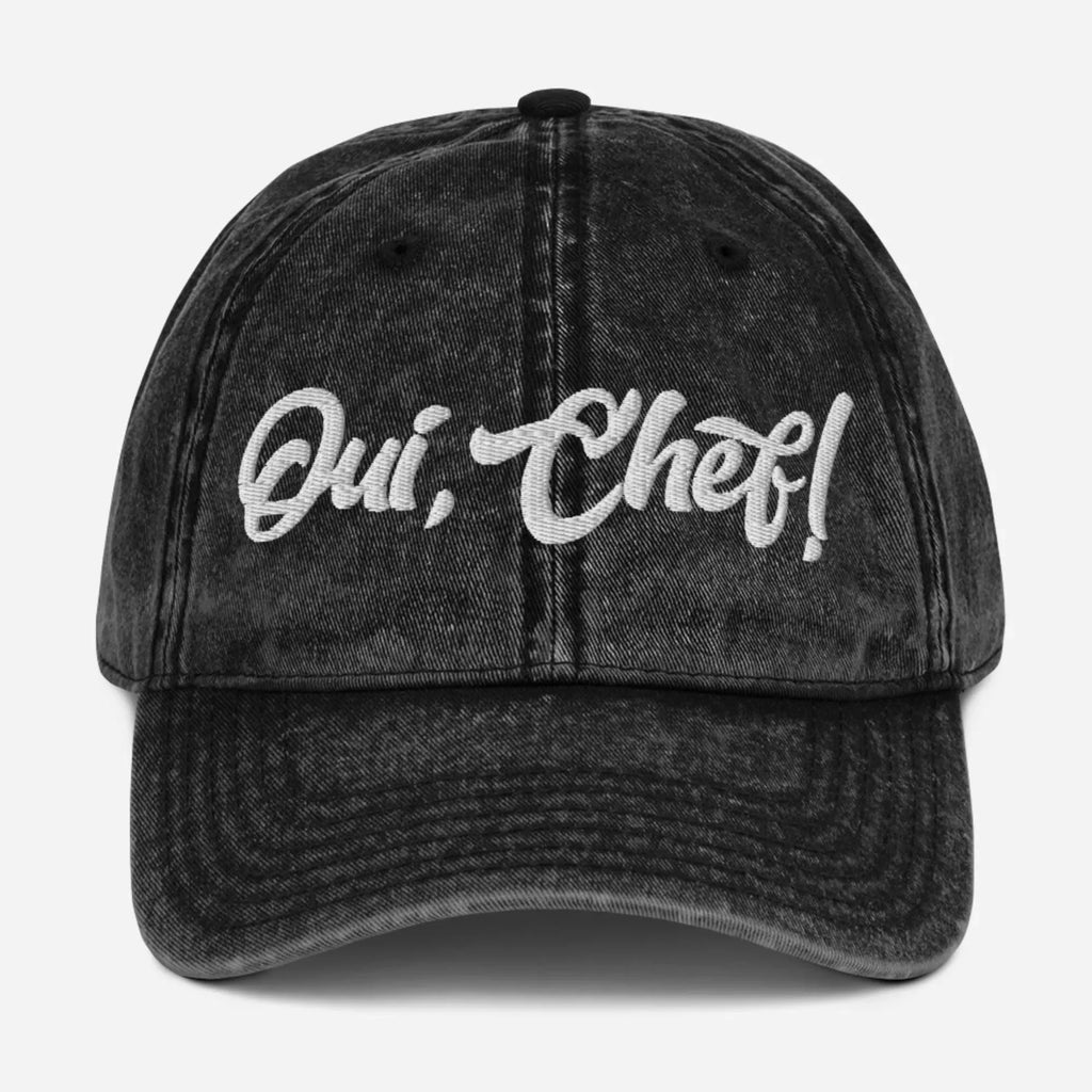 Oui Chef Vintage Cotton Twill Hat [Embroidered] - Odd Chef