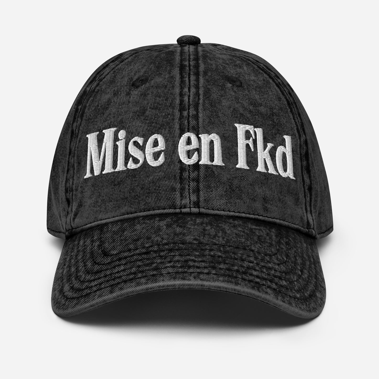 Mise en Fkd Vintage Cotton Twill Hat [Embroidered]