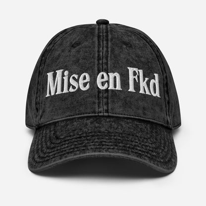 Mise en Fkd Vintage Cotton Twill Hat [Embroidered]