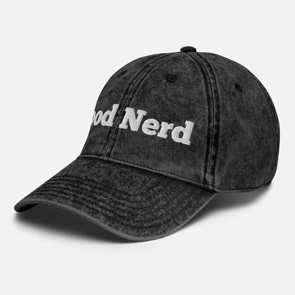 Food Nerd Vintage Cotton Twill Hat [Embroidered] - Odd Chef