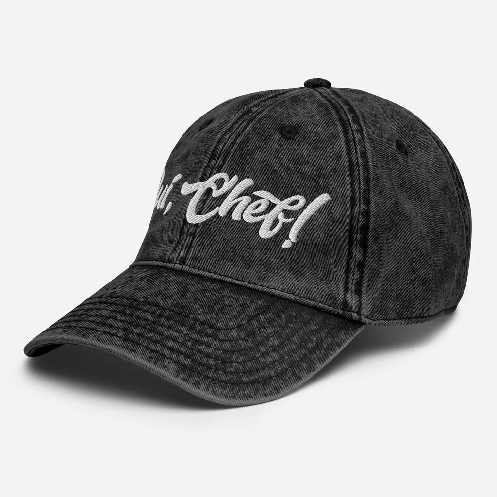 Oui Chef Vintage Cotton Twill Hat [Embroidered] - Odd Chef
