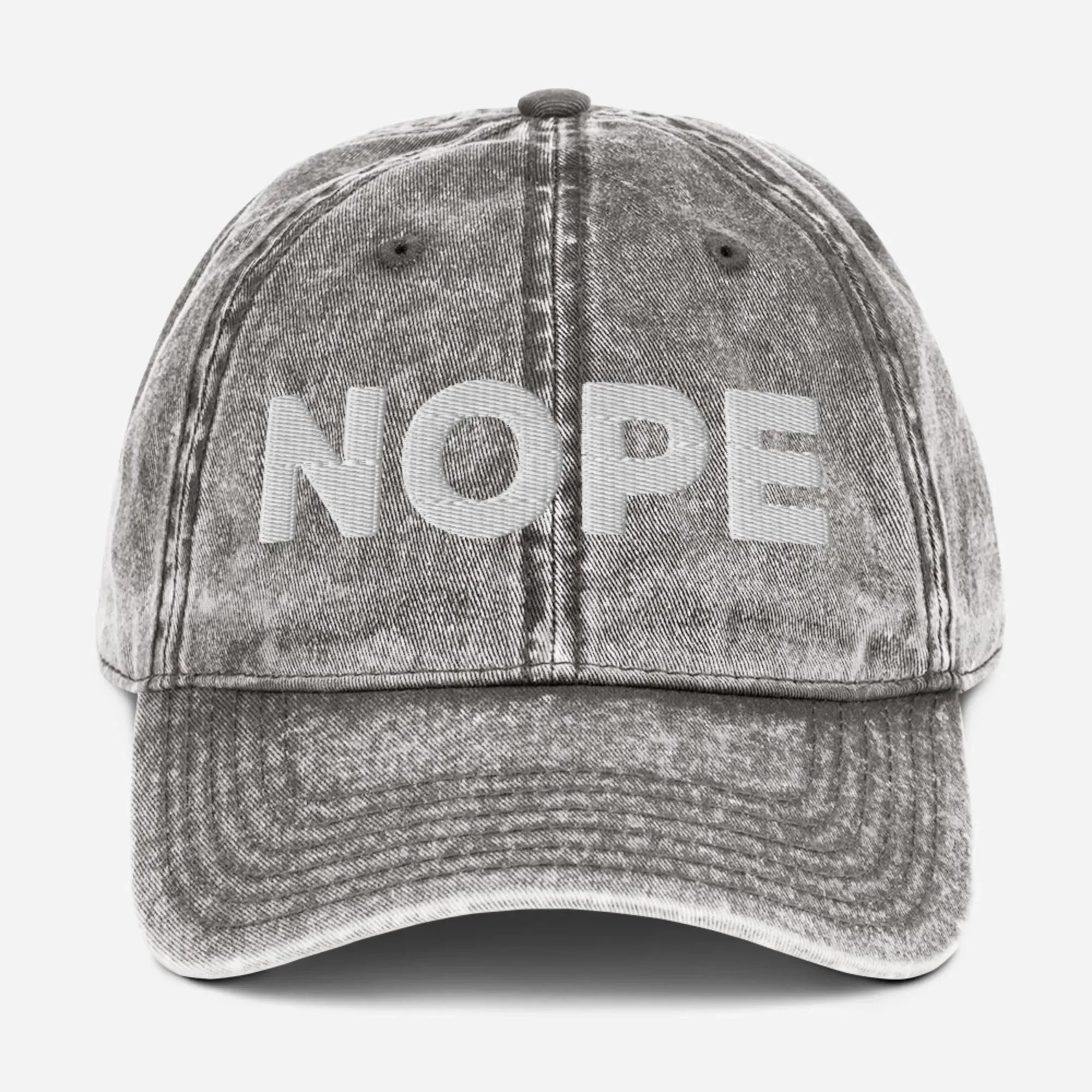 Nope Vintage Cotton Twill Hat [Embroidered] - Odd Chef
