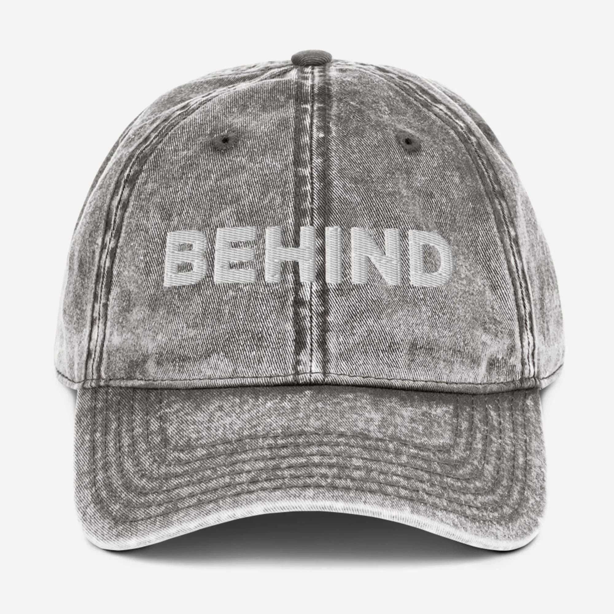 Behind Vintage Cotton Twill Hat [Embroidered] - Odd Chef