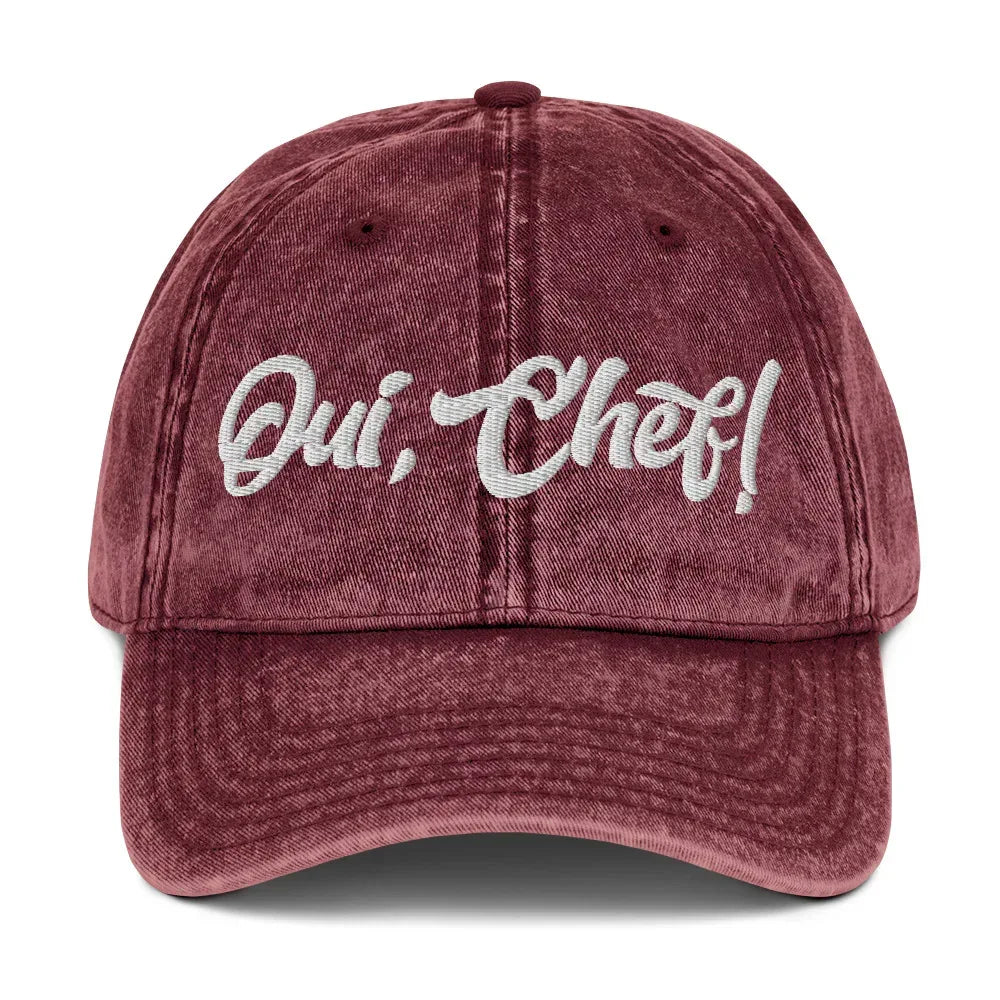 Oui Chef Vintage Cotton Twill Hat [Embroidered] - Odd Chef