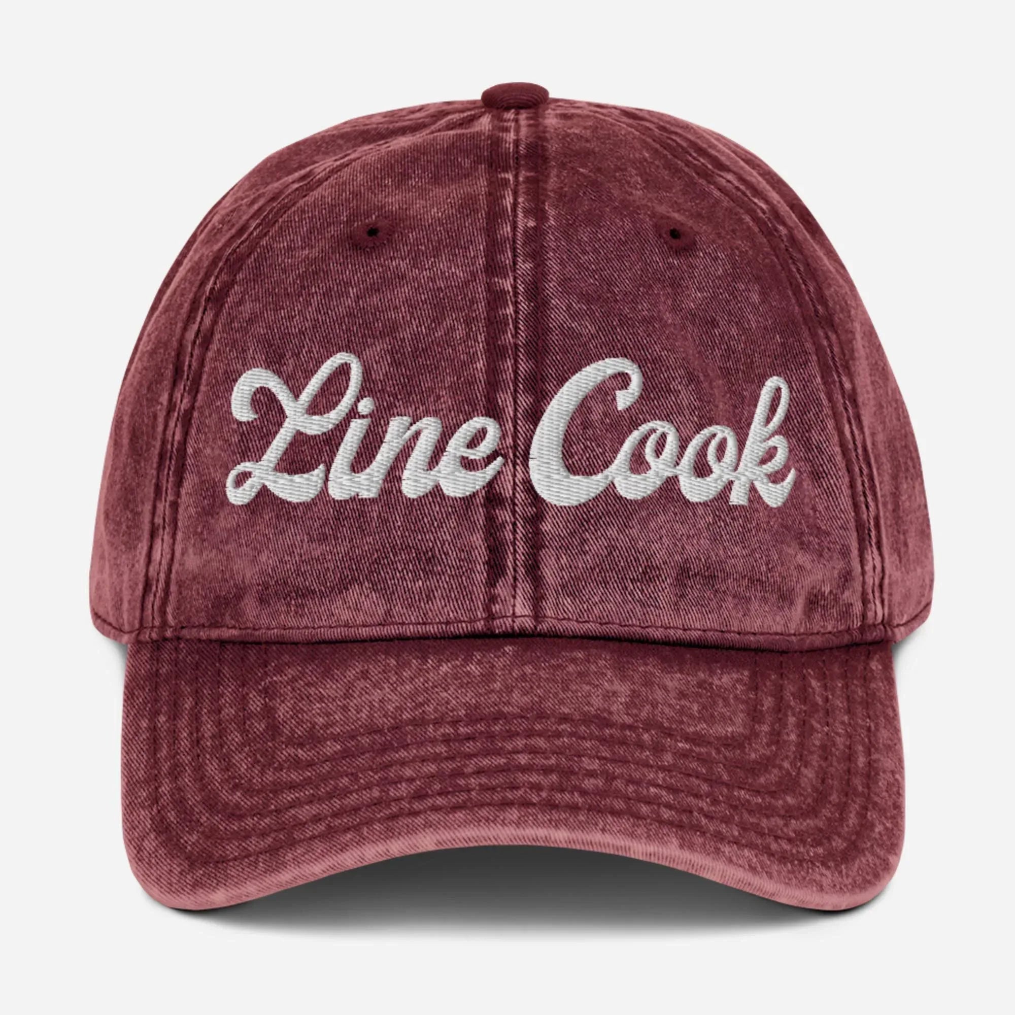 Line Cook Vintage Cotton Twill Hat [Embroidered] - Odd Chef