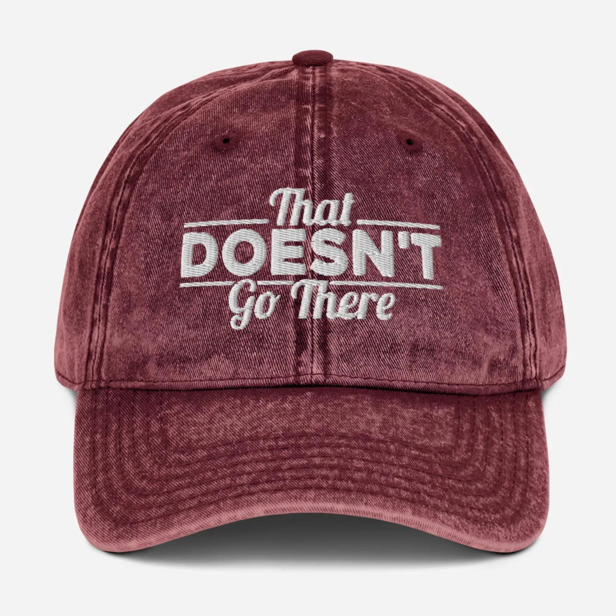 That Doesn't Go There Vintage Cotton Twill Cap [Embroidered] - Odd Chef
