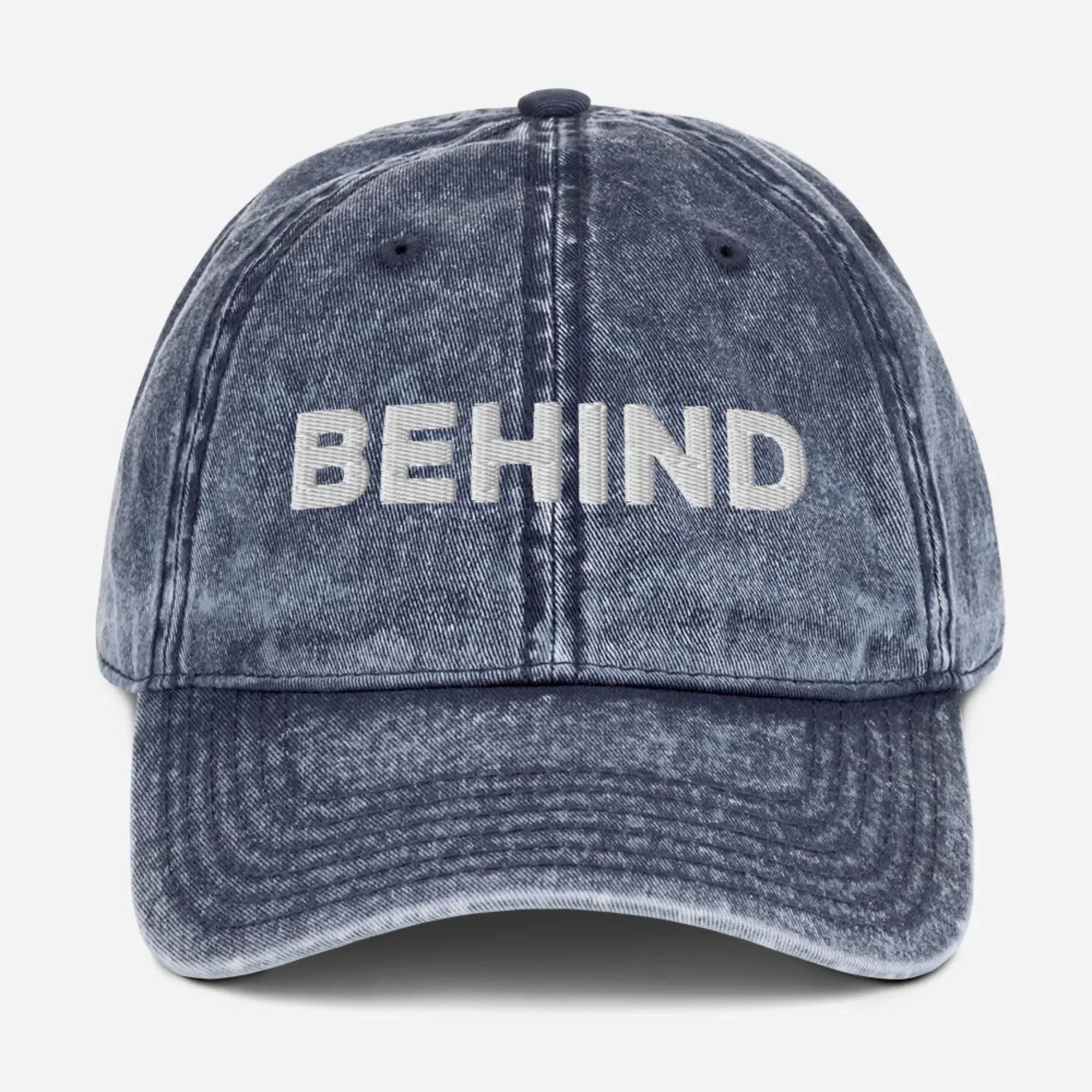 Behind Vintage Cotton Twill Hat [Embroidered] - Odd Chef