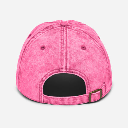 I Bake So People Don't Die Vintage Cotton Twill Hat [Embroidered]