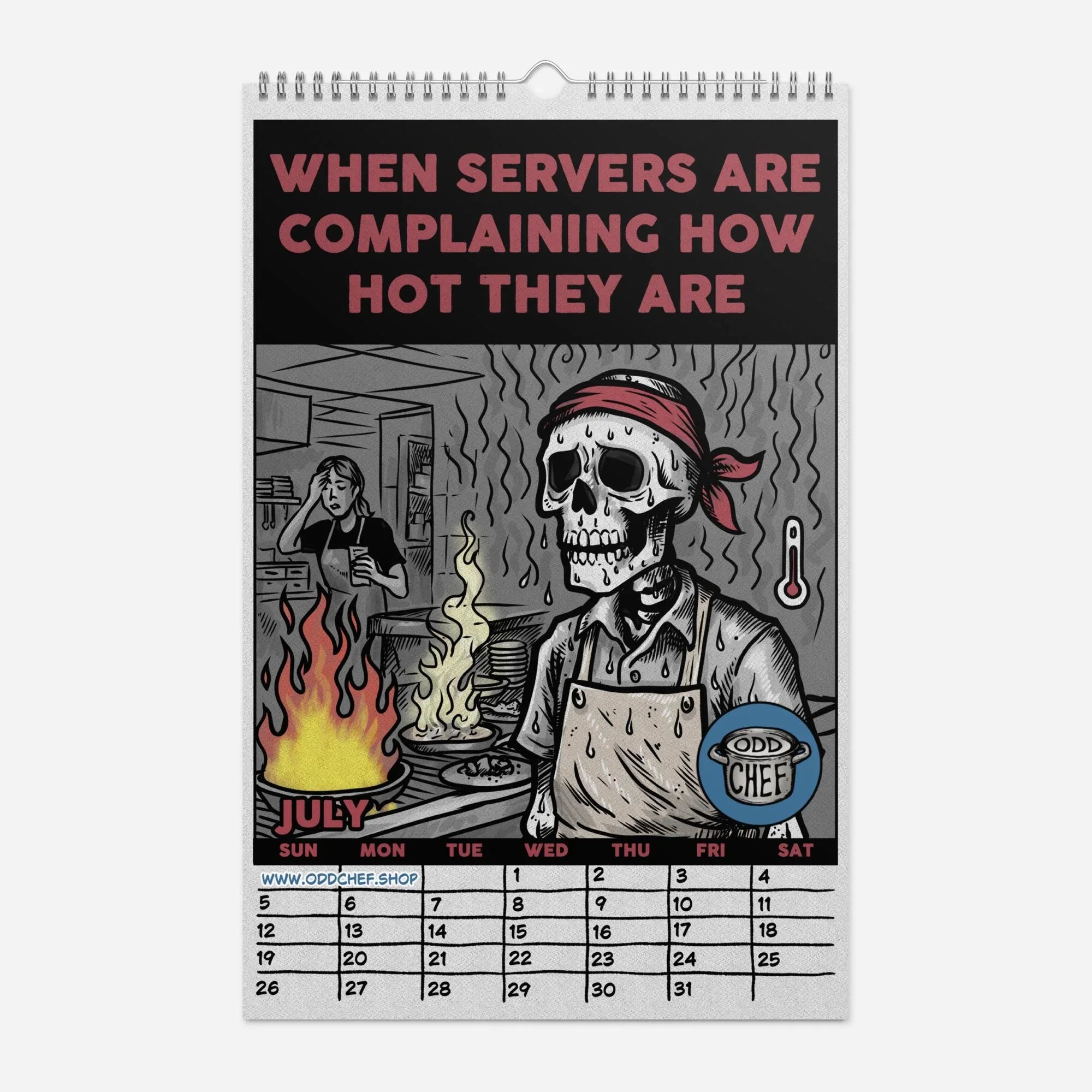 Official Odd Chef Comics Wall calendar (2026) - Odd Chef