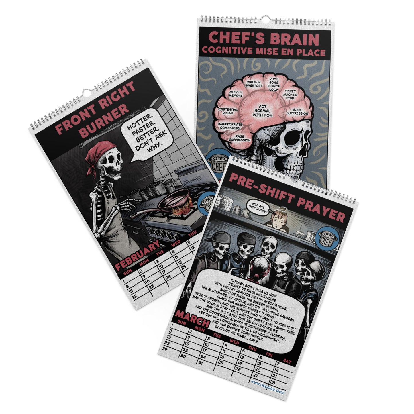 Official Odd Chef Comics Wall calendar (2026)