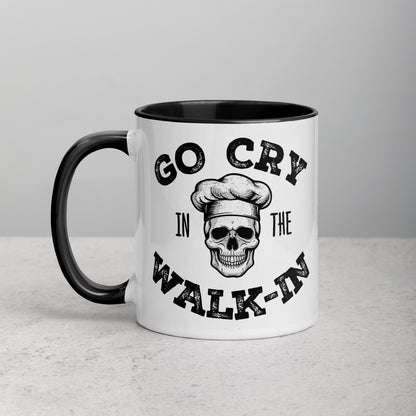 Go Cry in the Walk-In Mug with Color Inside