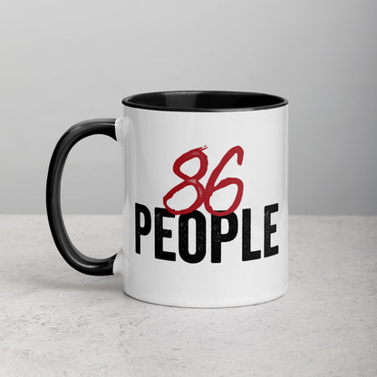 86 People Mug with Color Inside