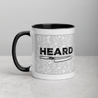 Heard Kitchen Phrase Mug with Color Inside