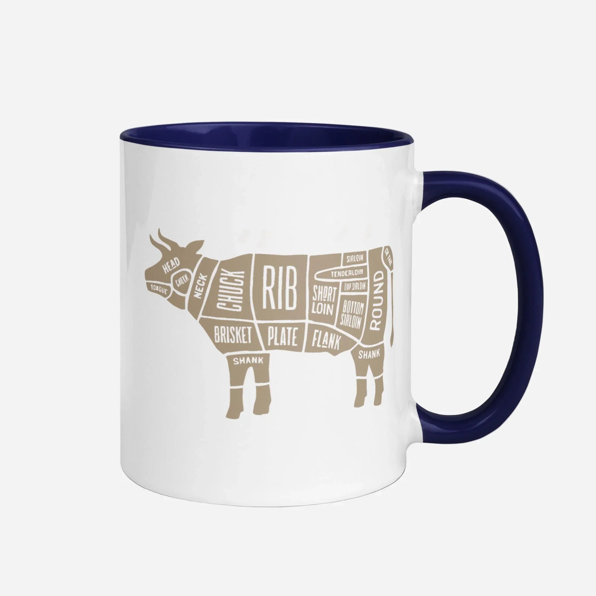 Cow Butcher Mug with Color Inside - Odd Chef