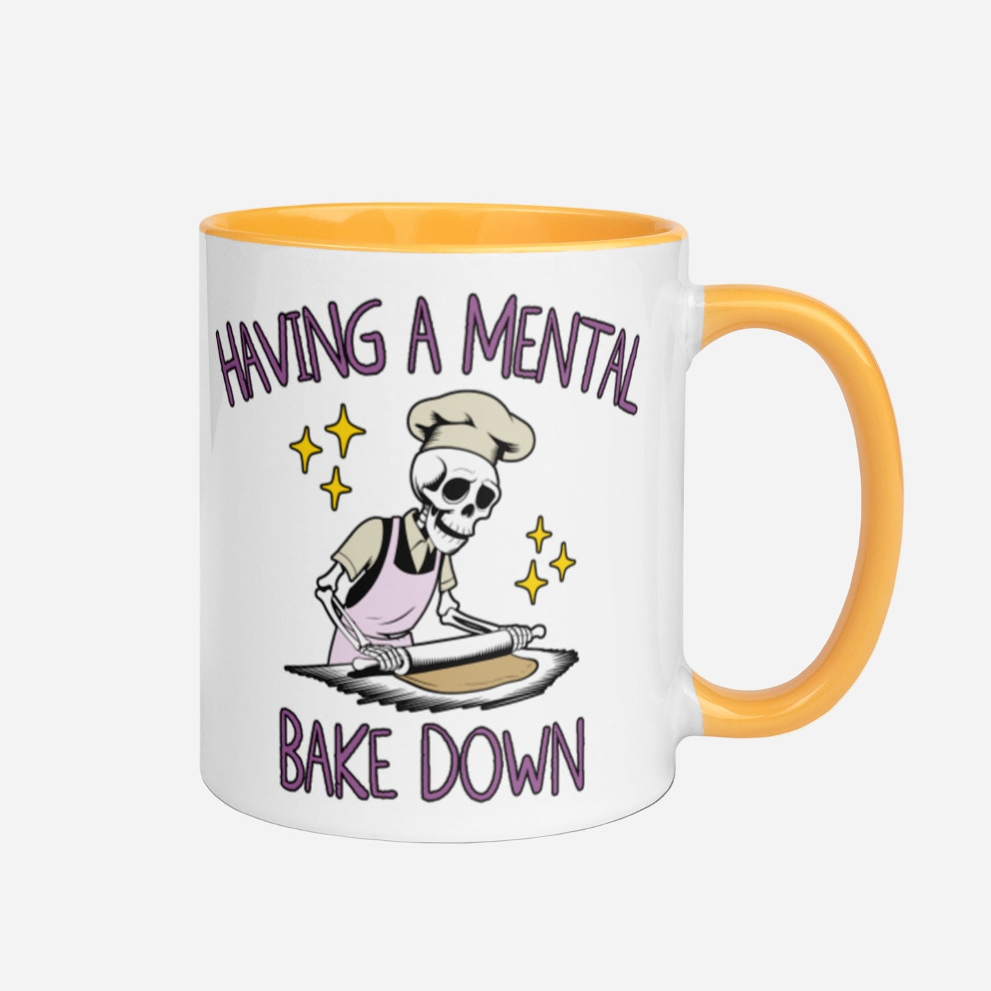 Mental Bake Down Mug with Color Inside