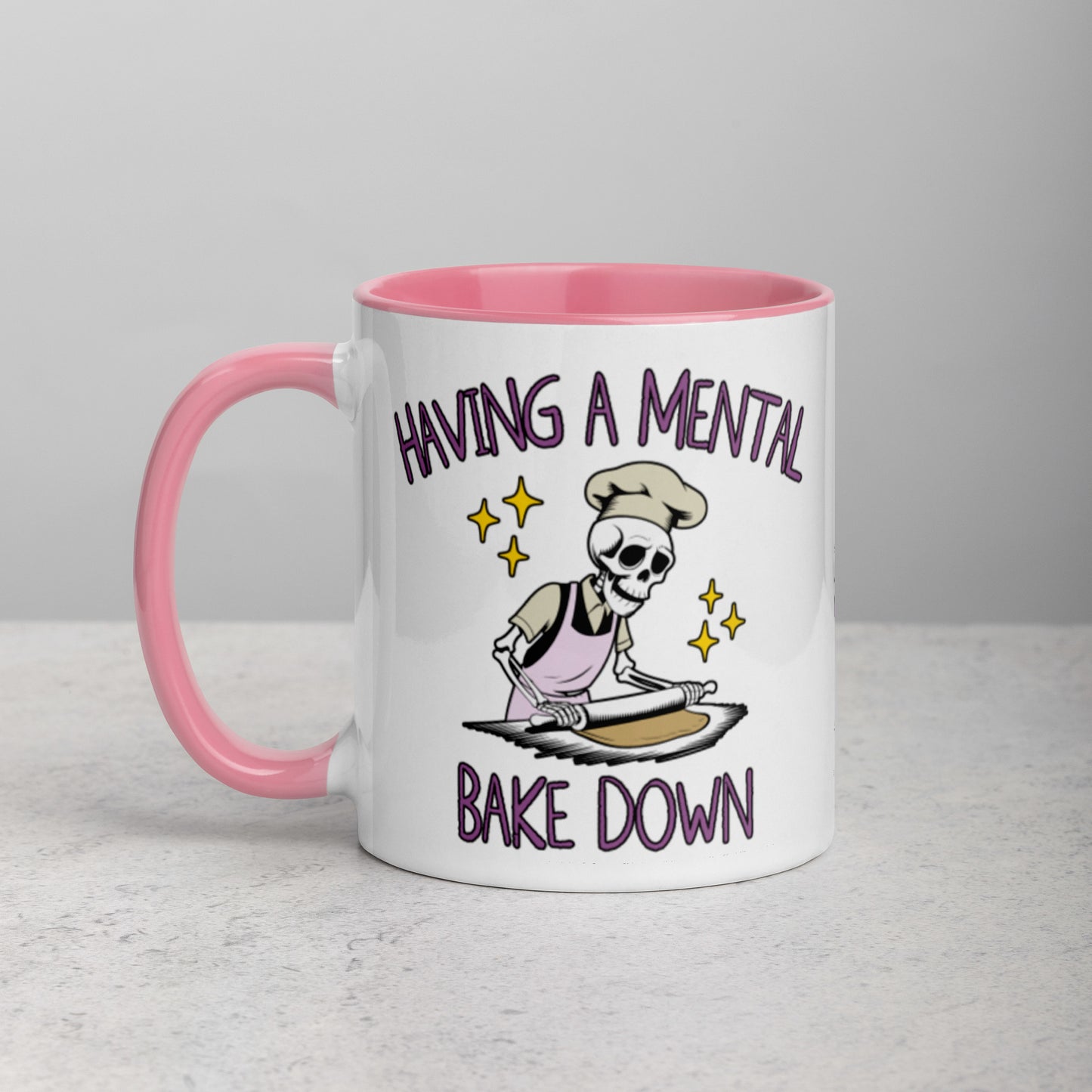 Mental Bake Down Mug with Color Inside