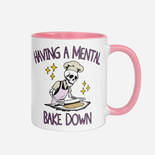 Mental Bake Down Mug with Color Inside