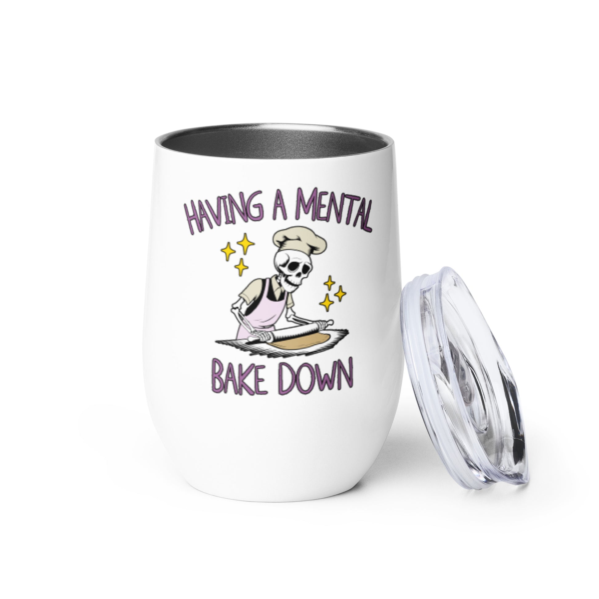 Mental Bake Down Wine tumbler