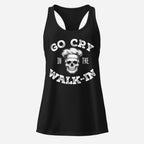 Go Cry in the Walk-In Women’s Fitted Racerback Tank Top - Odd Chef