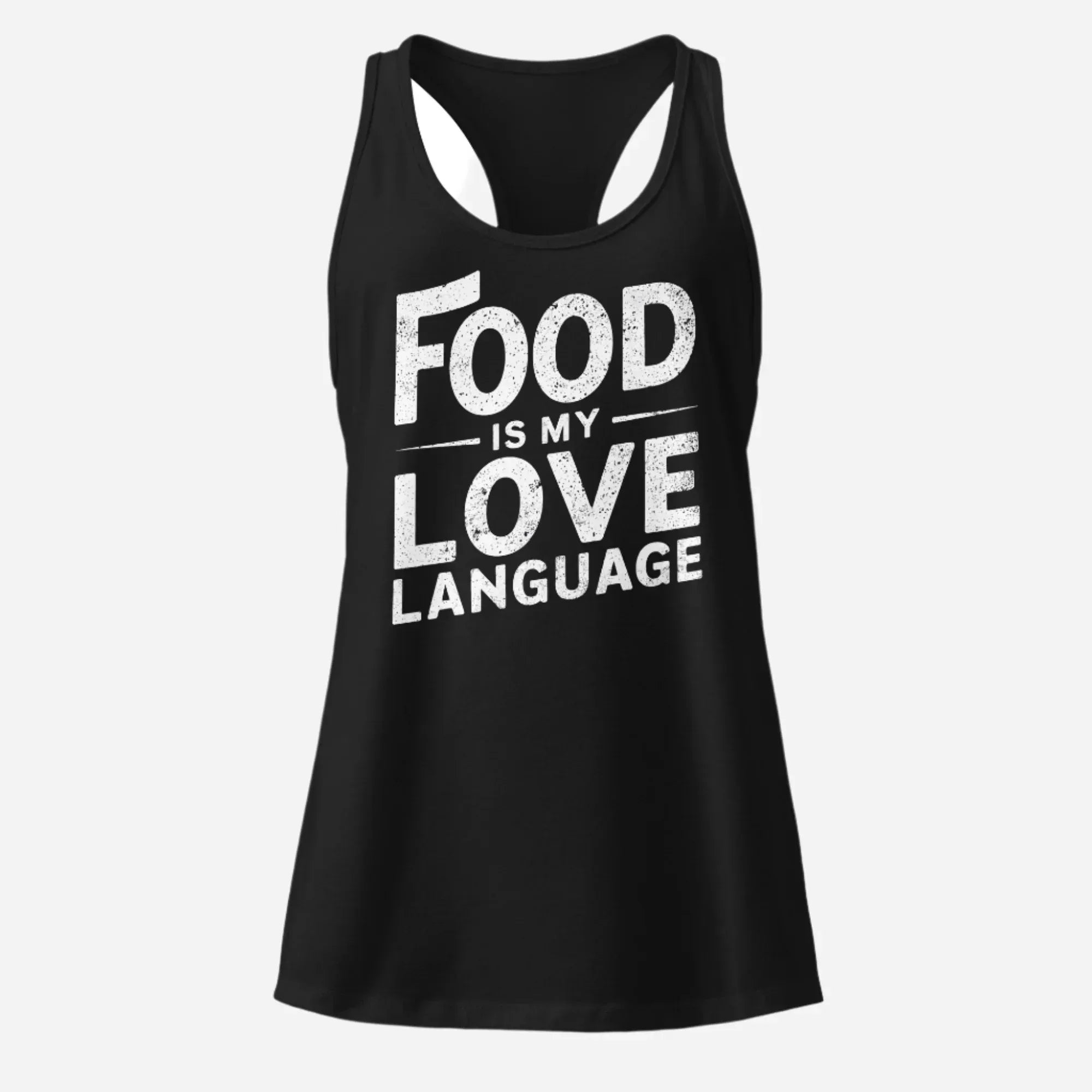Food is my Love Language Women’s fitted racerback tank top - Odd Chef