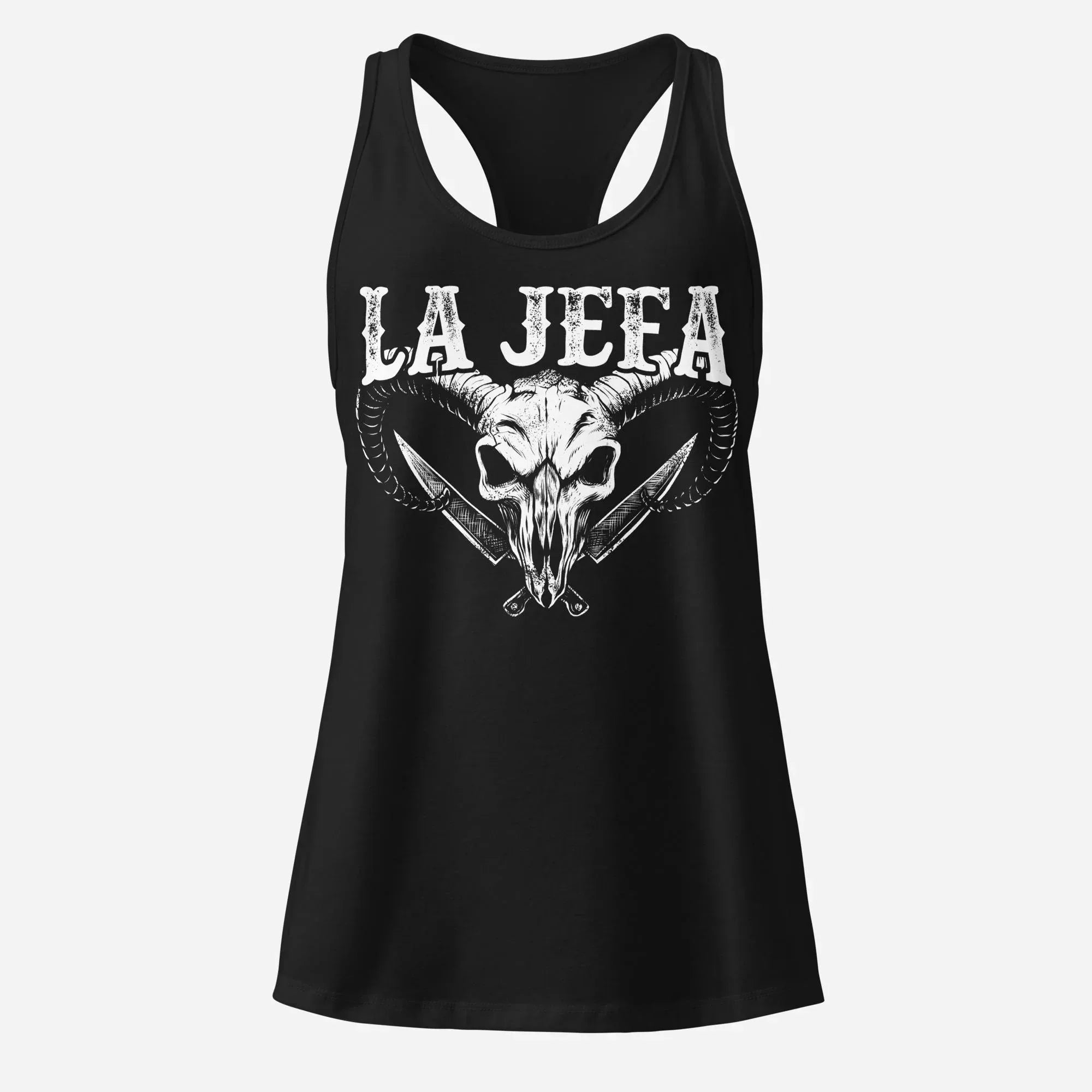 La Jefa Women’s Fitted Racerback Tank Top - Odd Chef
