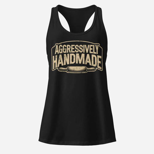 Aggressively Handmade Women’s Fitted Racerback Tank Top - Odd Chef