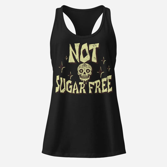 Not Sugar Free Women’s Fitted Racerback Tank Top