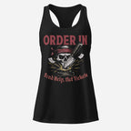 Order In Women’s Fitted Racerback Tank Top
