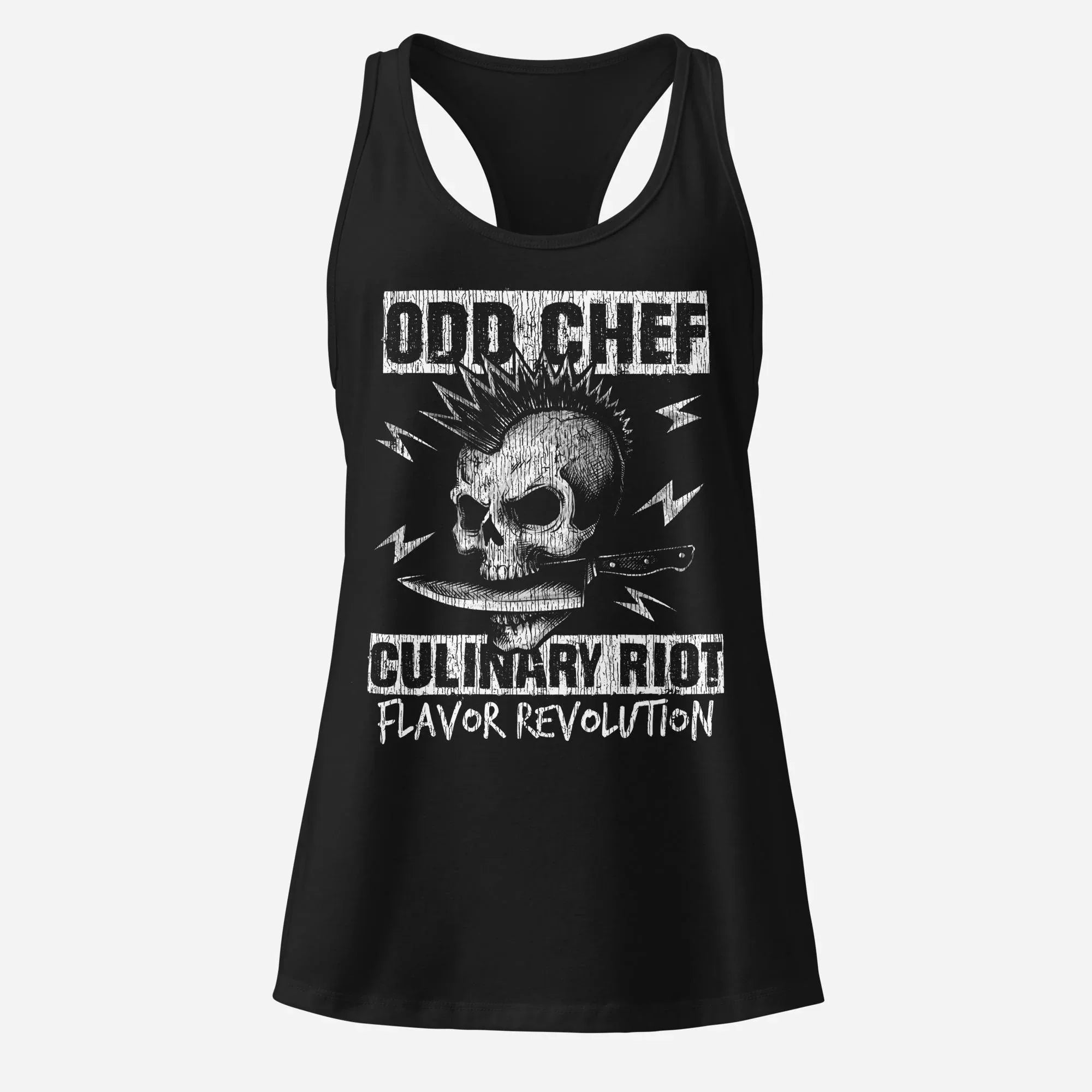 Culinary Anarchy Women’s Fitted Racerback Tank Top