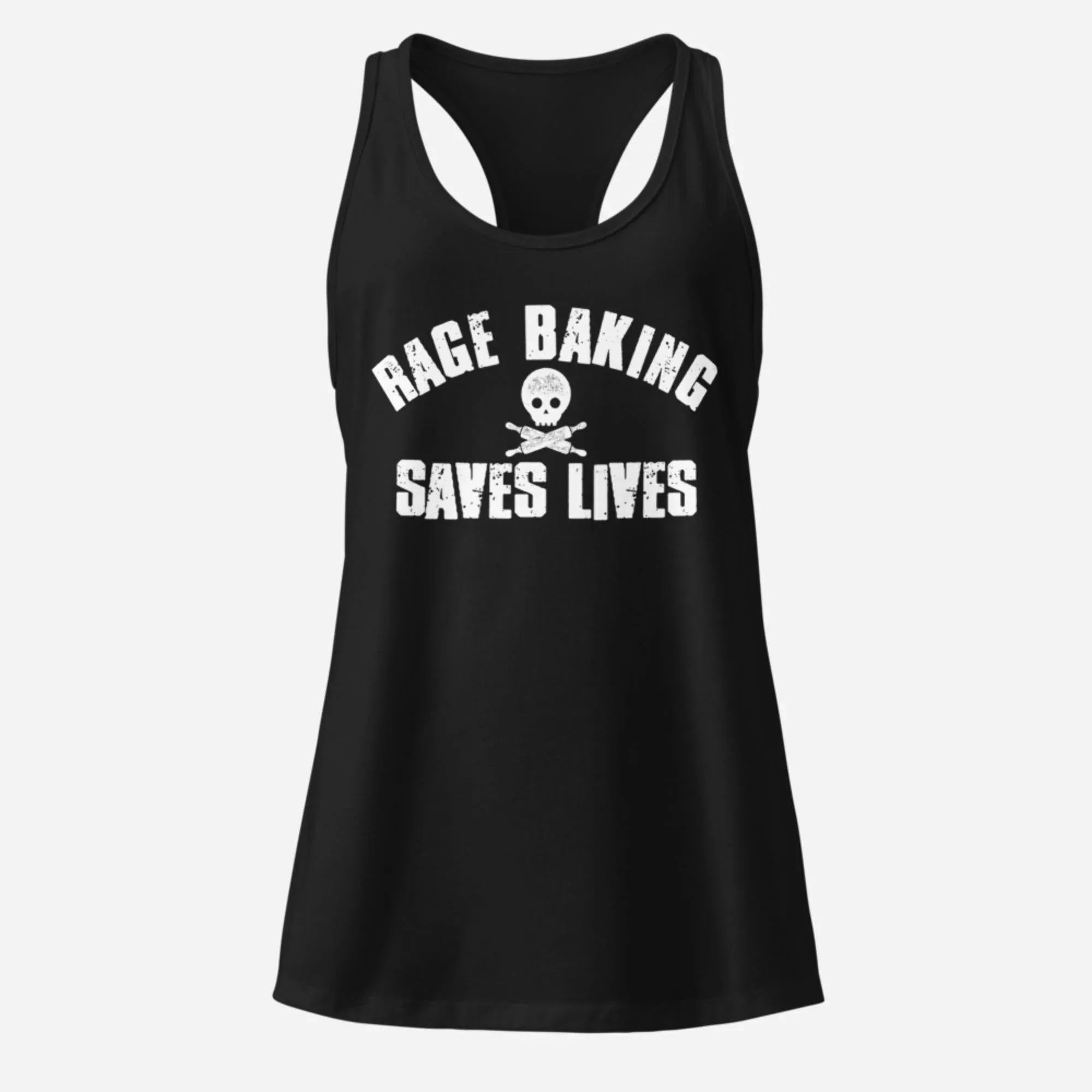 Rage Baking Women’s Fitted Racerback Tank Top