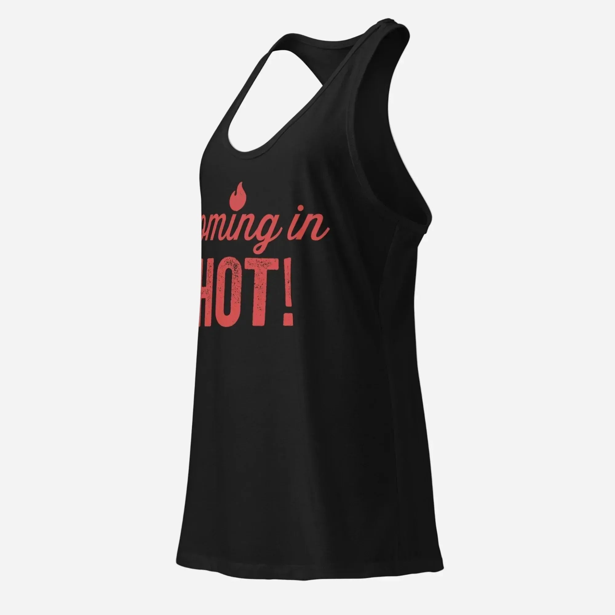 Coming in Hot Women’s Fitted Racerback Tank Top - Odd Chef