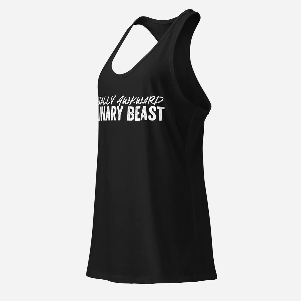 Socially Awkward Women’s Fitted Racerback Tank Top - Odd Chef