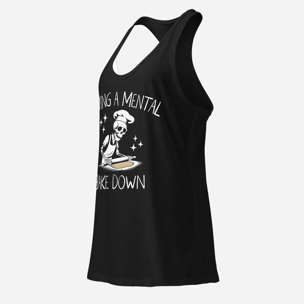 Mental Bake Down Women’s Fitted Racerback Tank Top - Odd Chef