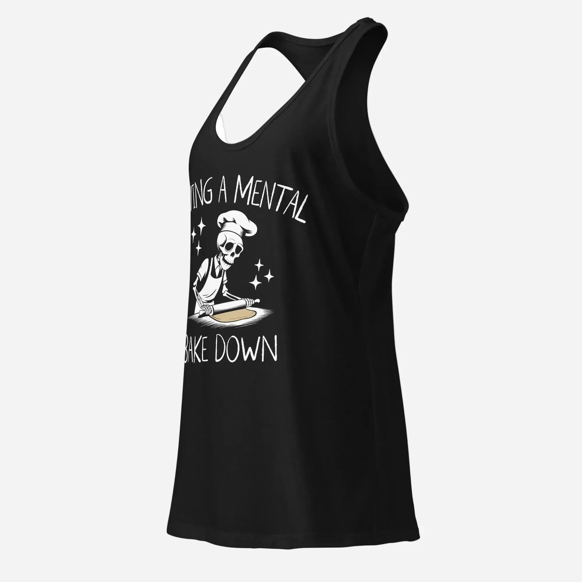 Mental Bake Down Women’s Fitted Racerback Tank Top - Odd Chef
