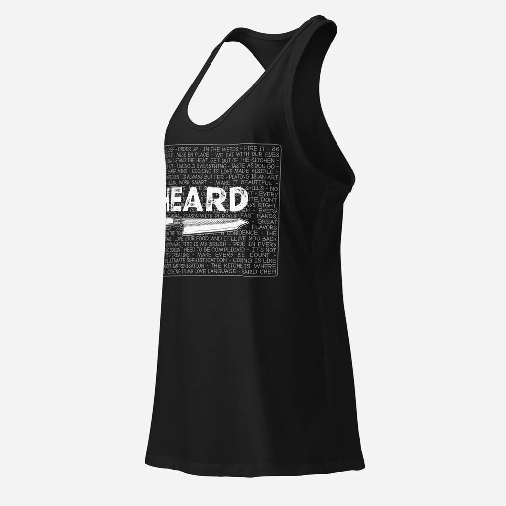 Heard Kitchen Phrase Women’s Fitted Racerback Tank Top - Odd Chef