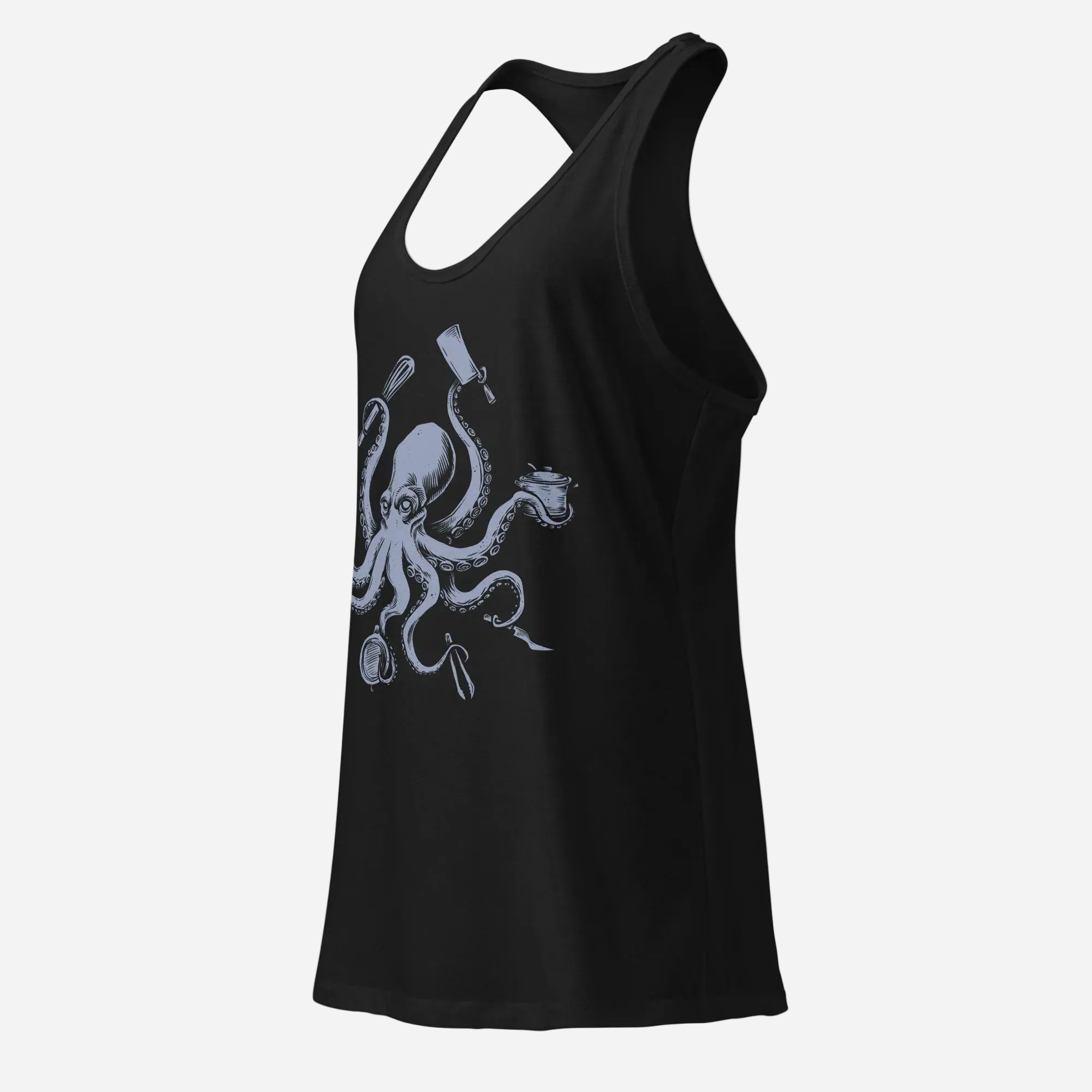 Chef Octopus Women’s Fitted Racerback Tank Top - Odd Chef