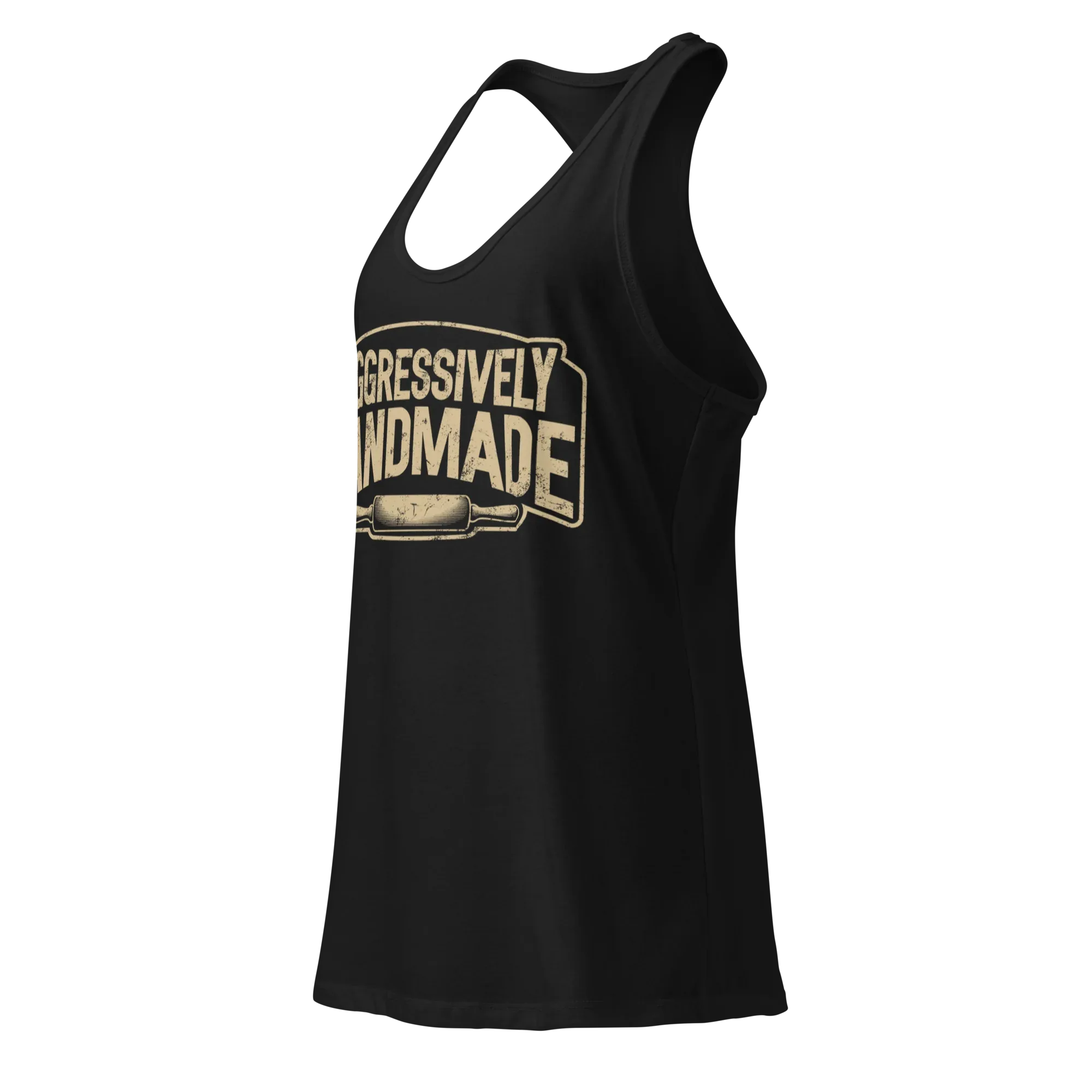 Aggressively Handmade Women’s Fitted Racerback Tank Top - Odd Chef