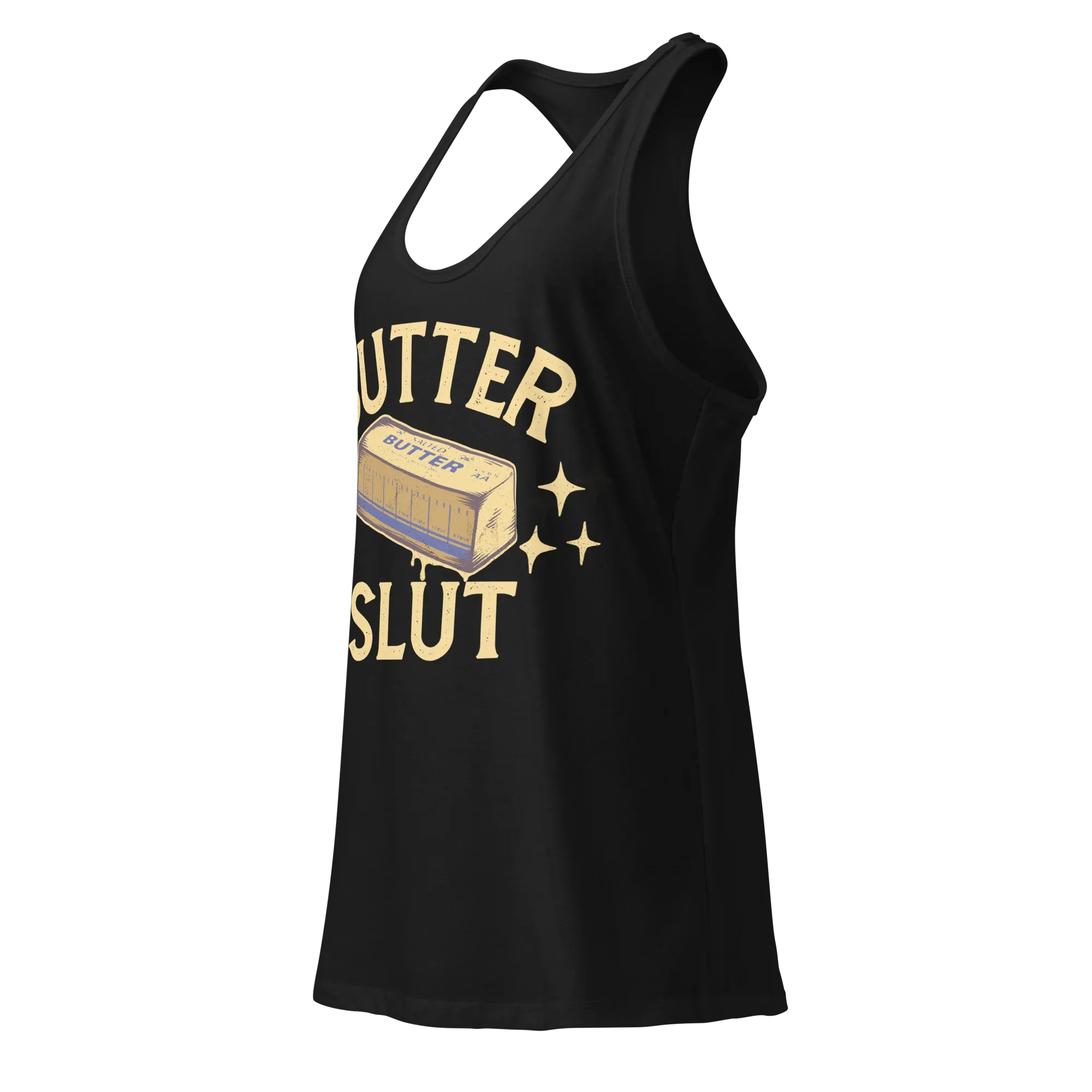 Butter Slut Women’s fitted racerback tank top
