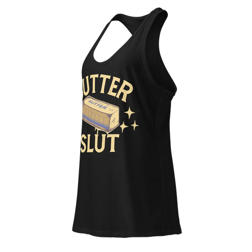 Butter Slut Women’s fitted racerback tank top