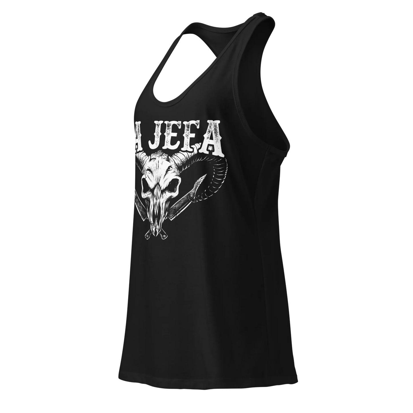 La Jefa Women’s Fitted Racerback Tank Top