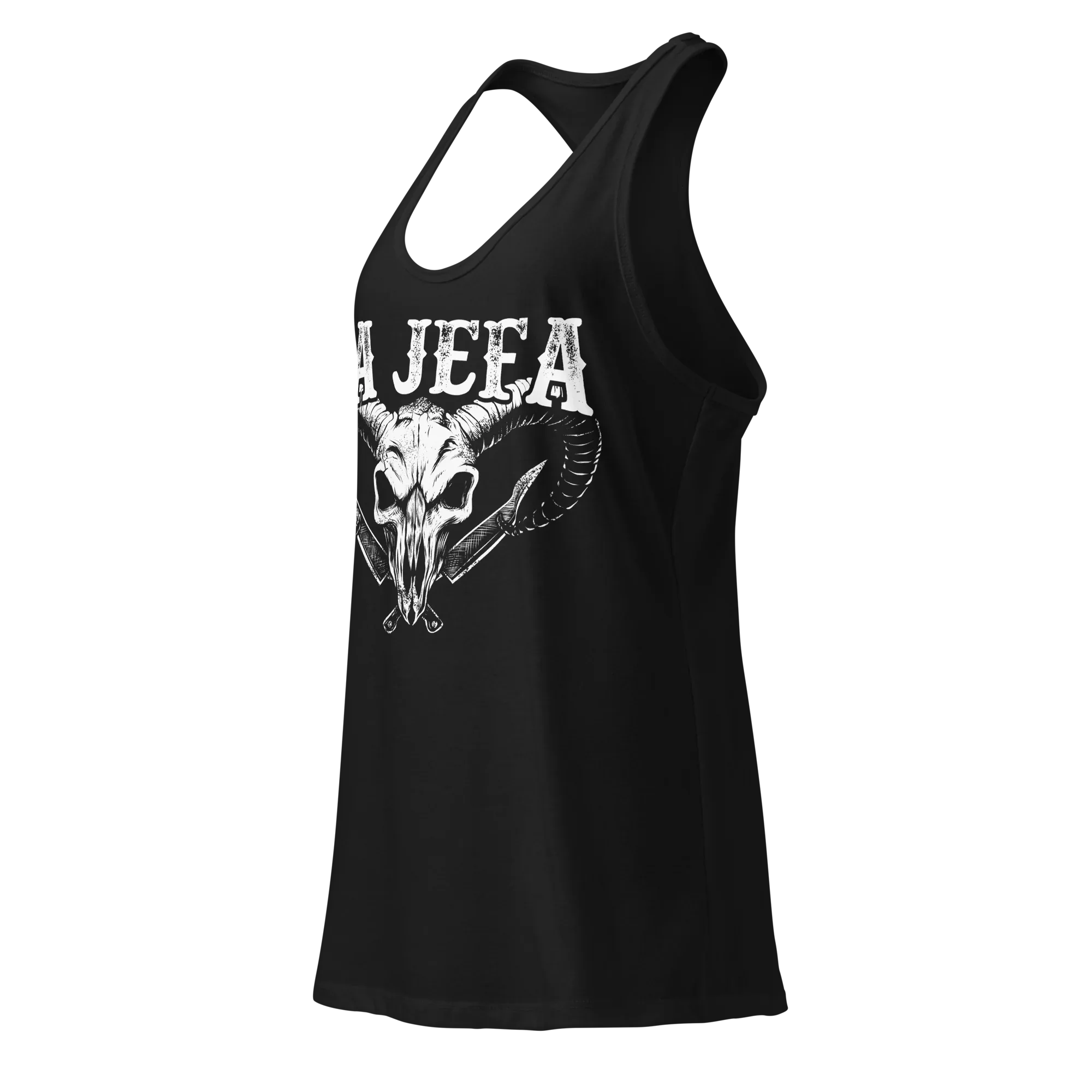 La Jefa Women’s Fitted Racerback Tank Top
