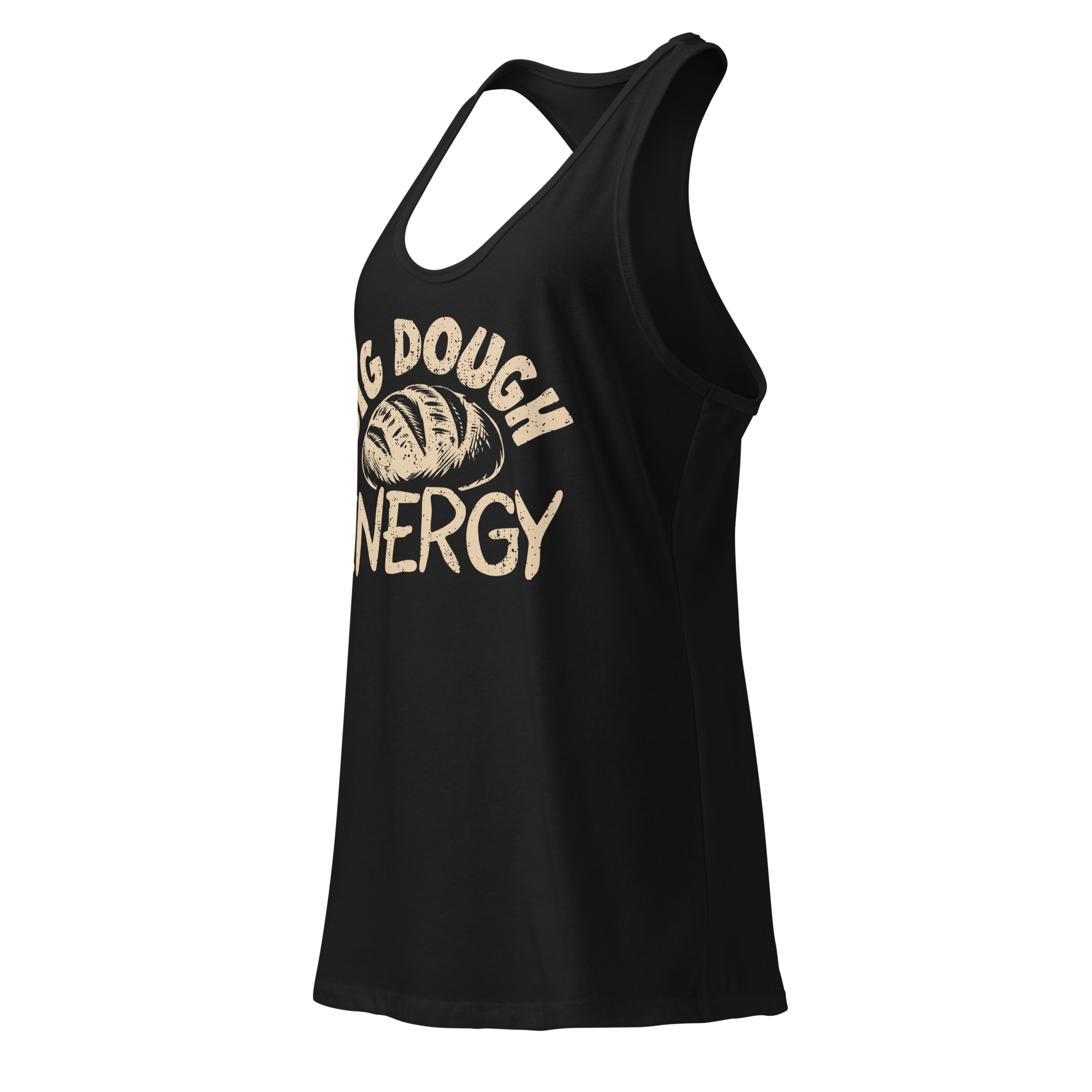 Big Dough Energy Women’s Fitted Racerback Tank Top