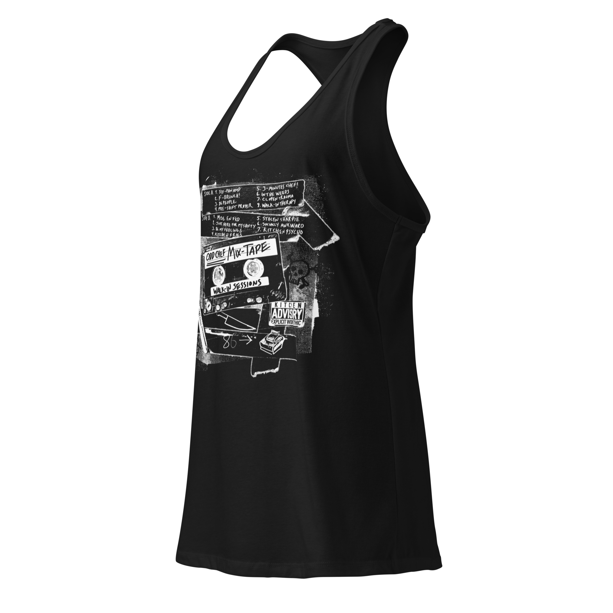 Odd Chef Mix Tape Women’s Racerback Tank Top